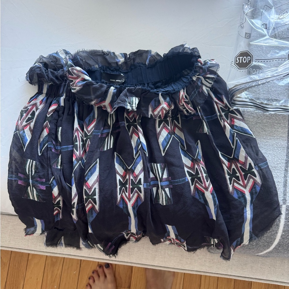 Isabel Marant Multicolor Geometric Mini Skirt